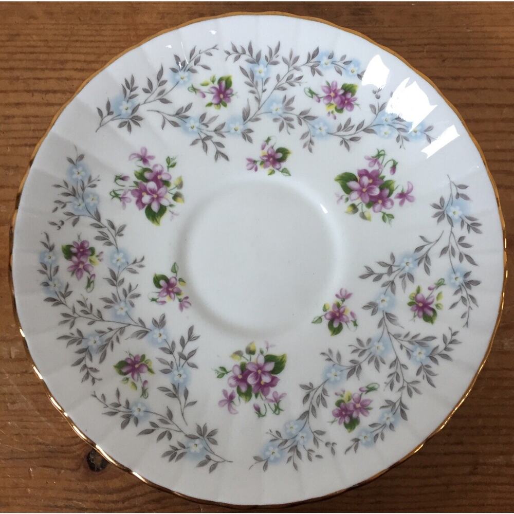Vintage Royal Stafford Enchanting Bone China England Porcelain Saucer Plate 5.5"